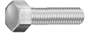 Metric full thread (tap) bolts